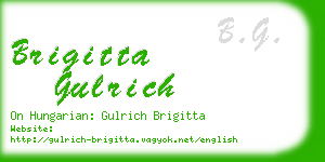 brigitta gulrich business card